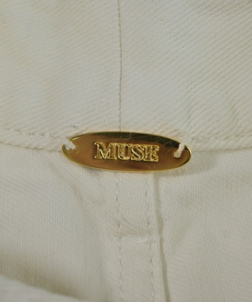 MUSE de Deuxieme Classe（ミューズドゥドゥーズィーエムクラス）デニムパンツ 白 サイズ:34(XS位) レディース/2200715807064