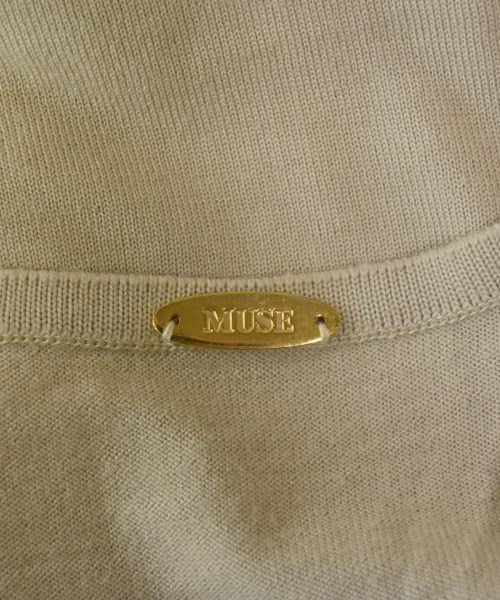 MUSE de Deuxieme Classe（ミューズドゥドゥーズィーエムクラス）ニット・セーター ベージュ サイズ:36(S位) レディース/2200637551076