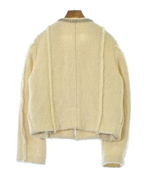 MUSE de Deuxieme Classe（ミューズドゥドゥーズィーエムクラス）ノーカラージャケット 白 サイズ:-(XL位) レディース/2200634991226