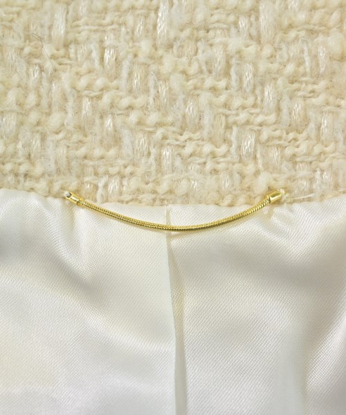 MUSE de Deuxieme Classe（ミューズドゥドゥーズィーエムクラス）ノーカラージャケット 白 サイズ:-(XL位) レディース/2200634991226