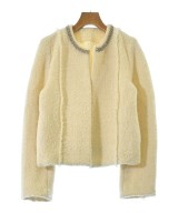 MUSE de Deuxieme Classe（ミューズドゥドゥーズィーエムクラス）ノーカラージャケット 白 サイズ:-(XL位) レディース/2200634991226