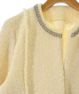 MUSE de Deuxieme Classe（ミューズドゥドゥーズィーエムクラス）ノーカラージャケット 白 サイズ:-(XL位) レディース/2200634991226