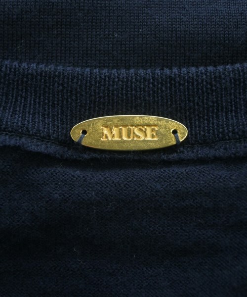 MUSE de Deuxieme Classe（ミューズドゥドゥーズィーエムクラス）ニット・セーター 紺 サイズ:F レディース/2200646215044