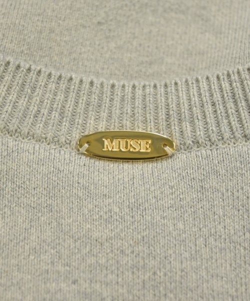 MUSE de Deuxieme Classe（ミューズドゥドゥーズィーエムクラス）ニット・セーター グレー サイズ:F レディース/2200649999040