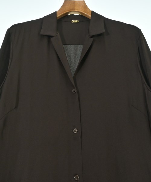 MUSE de Deuxieme Classe（ミューズドゥドゥーズィーエムクラス）シャツワンピース 茶 サイズ:F レディース/2200640353063