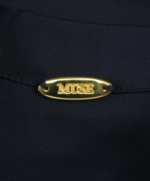 MUSE de Deuxieme Classe（ミューズドゥドゥーズィーエムクラス）シャツワンピース 紺 サイズ:F レディース/2200645027136