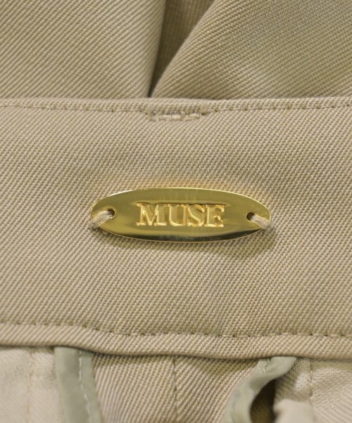 MUSE de Deuxieme Classe（ミューズドゥドゥーズィーエムクラス）スラックス ベージュ サイズ:34(XS位) レディース/2200652773040
