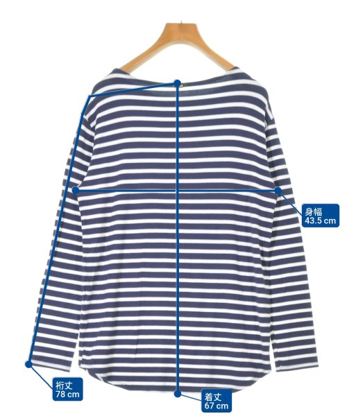 MUSE de Deuxieme Classe（ミューズドゥドゥーズィーエムクラス）Tシャツ・カットソー 紺 サイズ:-(M位) レディース/2200648337089