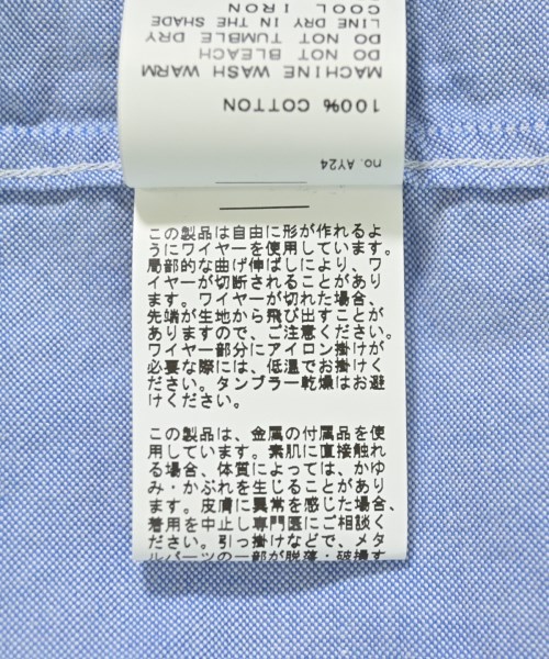 MUSE de Deuxieme Classe（ミューズドゥドゥーズィーエムクラス）カジュアルシャツ 青 サイズ:F レディース/2200703528049