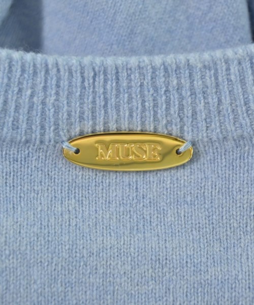 MUSE de Deuxieme Classe（ミューズドゥドゥーズィーエムクラス）ニット・セーター 青 サイズ:F レディース/2200702540103