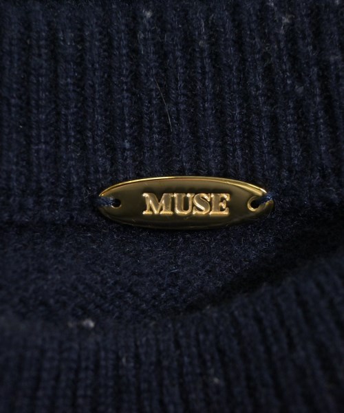 MUSE de Deuxieme Classe（ミューズドゥドゥーズィーエムクラス）ニット・セーター 紺 サイズ:-(M位) レディース/2200707896045
