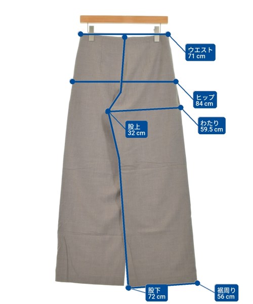 MUSE de Deuxieme Classe（ミューズドゥドゥーズィーエムクラス）スラックス 茶 サイズ:36(S位) レディース/2200654238011