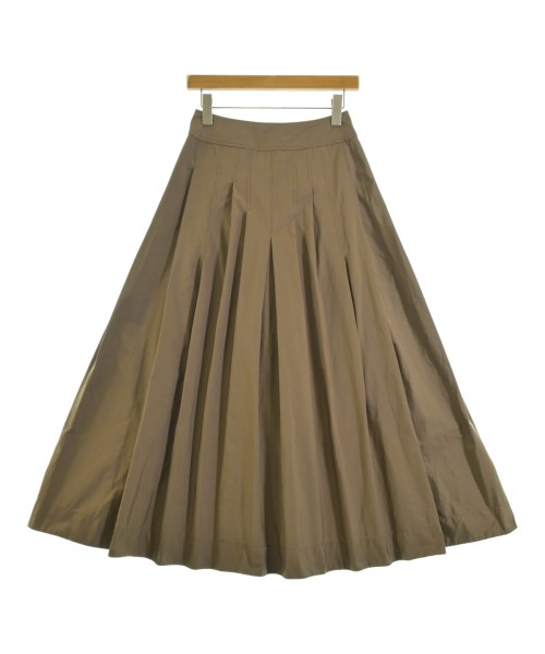 MUSE de Deuxieme Classe(ミューズドゥドゥーズィーエムクラス)ロング・マキシ丈スカート 茶 サイズ:34(XS位)/2200654957097