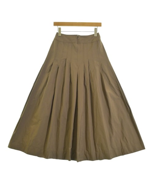 MUSE de Deuxieme Classe（ミューズドゥドゥーズィーエムクラス）ロング・マキシ丈スカート 茶 サイズ:34(XS位) レディース/2200654957097