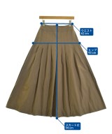 MUSE de Deuxieme Classe（ミューズドゥドゥーズィーエムクラス）ロング・マキシ丈スカート 茶 サイズ:34(XS位) レディース/2200654957097
