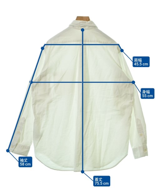 MUSE de Deuxieme Classe（ミューズドゥドゥーズィーエムクラス）カジュアルシャツ 白 サイズ:F レディース/2200667026056