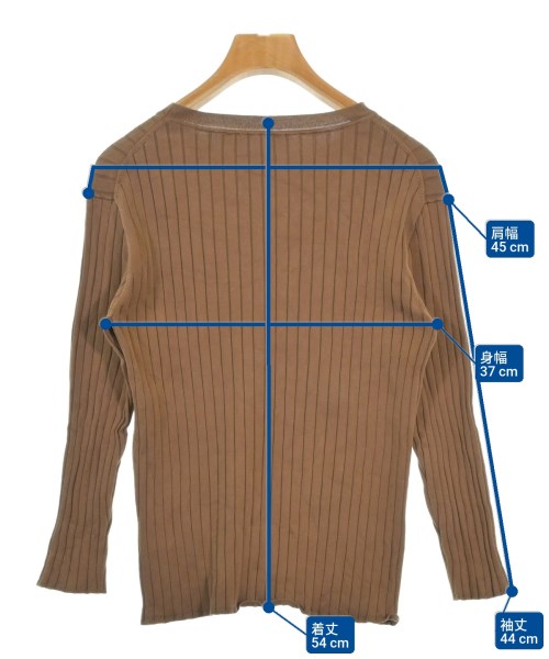 MUSE de Deuxieme Classe（ミューズドゥドゥーズィーエムクラス）ニット・セーター 茶 サイズ:-(XS位) レディース/2200668216111