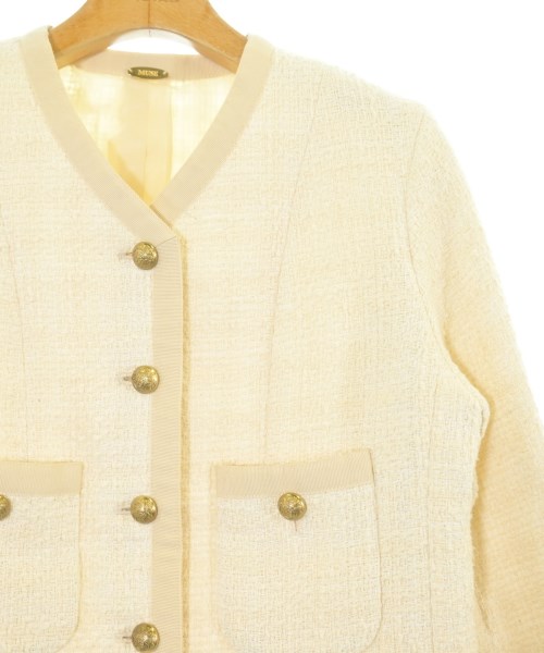 MUSE de Deuxieme Classe（ミューズドゥドゥーズィーエムクラス）ノーカラージャケット ベージュ サイズ:F レディース/2200668220033