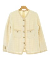 MUSE de Deuxieme Classe（ミューズドゥドゥーズィーエムクラス）ノーカラージャケット ベージュ サイズ:F レディース/2200668220033