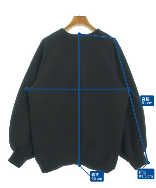 MUSE de Deuxieme Classe（ミューズドゥドゥーズィーエムクラス）スウェット 黒 サイズ:FO レディース/2200666602039