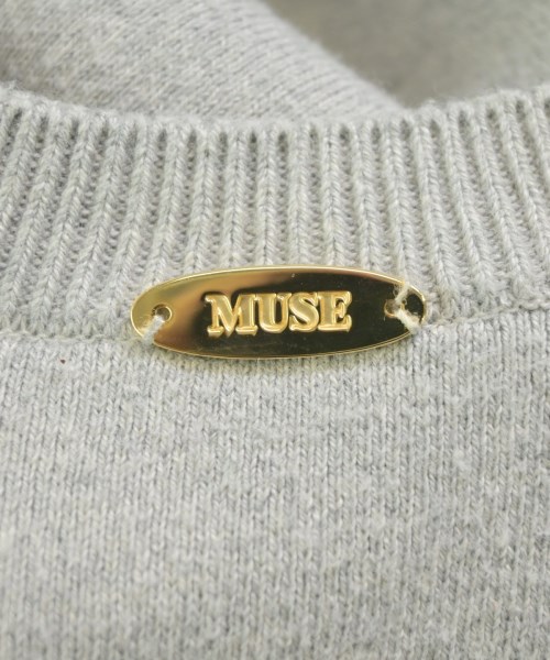 MUSE de Deuxieme Classe（ミューズドゥドゥーズィーエムクラス）ニット・セーター グレー サイズ:F レディース/2200665031083
