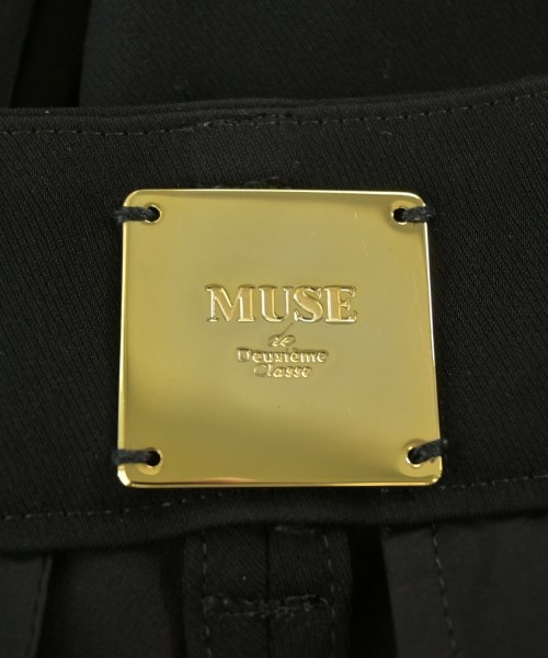MUSE de Deuxieme Classe（ミューズドゥドゥーズィーエムクラス）スラックス 黒 サイズ:36(S位) レディース/2200669713022