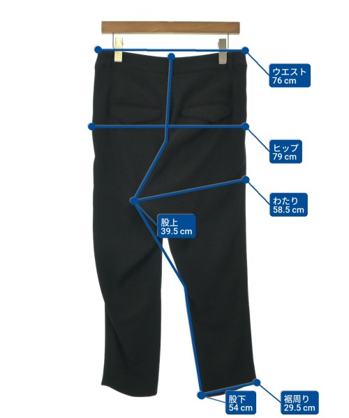 MUSE de Deuxieme Classe（ミューズドゥドゥーズィーエムクラス）スラックス 黒 サイズ:36(S位) レディース/2200669713022