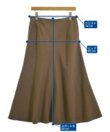MUSE de Deuxieme Classe（ミューズドゥドゥーズィーエムクラス）ロング・マキシ丈スカート 茶 サイズ:38(M位) レディース/2200665037139