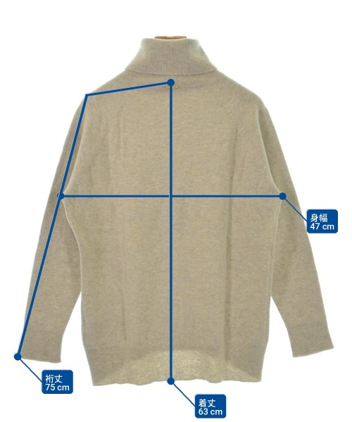 MUSE de Deuxieme Classe（ミューズドゥドゥーズィーエムクラス）ニット・セーター ベージュ サイズ:-(M位) レディース/2200723514138