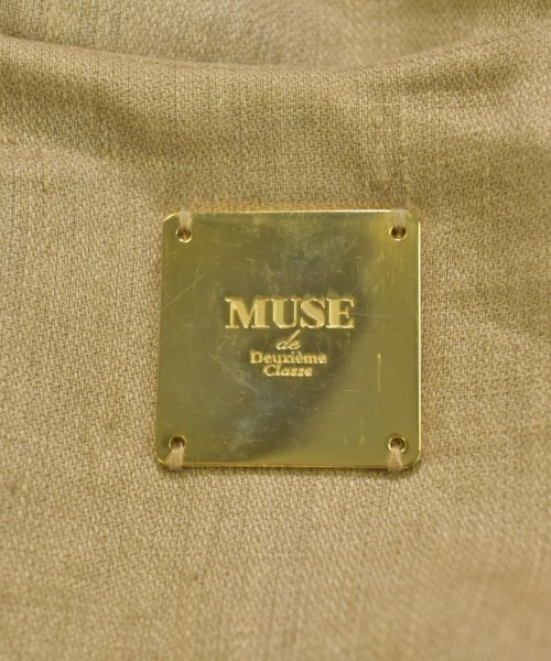 MUSE de Deuxieme Classe（ミューズドゥドゥーズィーエムクラス）ノーカラージャケット ベージュ サイズ:36(S位) レディース/2200736018067