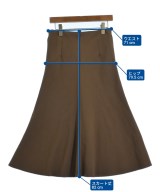MUSE de Deuxieme Classe（ミューズドゥドゥーズィーエムクラス）ロング・マキシ丈スカート 茶 サイズ:36(S位) レディース/2200732191047