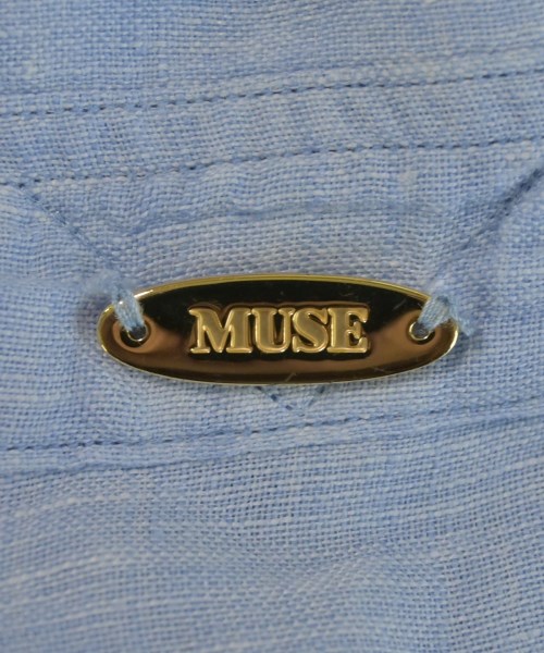 MUSE de Deuxieme Classe（ミューズドゥドゥーズィーエムクラス）カジュアルシャツ 青 サイズ:F レディース/2200726046056
