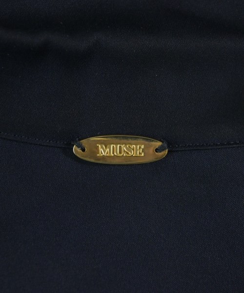 MUSE de Deuxieme Classe（ミューズドゥドゥーズィーエムクラス）シャツワンピース 紺 サイズ:-(L位) レディース/2200724020027