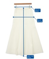 MUSE de Deuxieme Classe（ミューズドゥドゥーズィーエムクラス）ロング・マキシ丈スカート 白 サイズ:38(M位) レディース/2200682236058