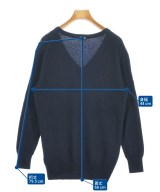 MUSE de Deuxieme Classe（ミューズドゥドゥーズィーエムクラス）ニット・セーター 紺 サイズ:-(M位) レディース/2200686377085