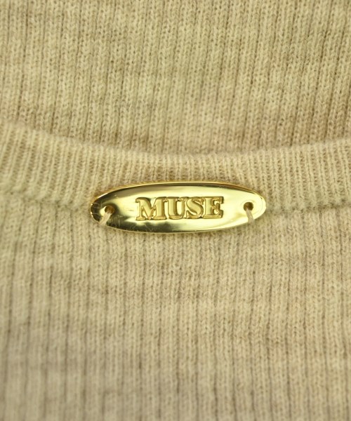 MUSE de Deuxieme Classe（ミューズドゥドゥーズィーエムクラス）ニット・セーター ベージュ サイズ:-(S位) レディース/2200683826081