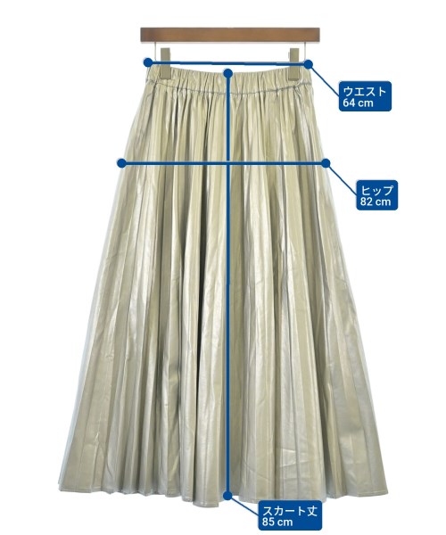 SALON adam et rope（サロンアダムエロペ）ロング・マキシ丈スカート シルバー サイズ:F レディース/2200617668084