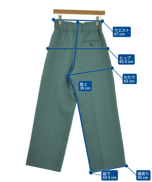 SALON adam et rope（サロンアダムエロペ）スラックス 緑 サイズ:M レディース/2200629317284