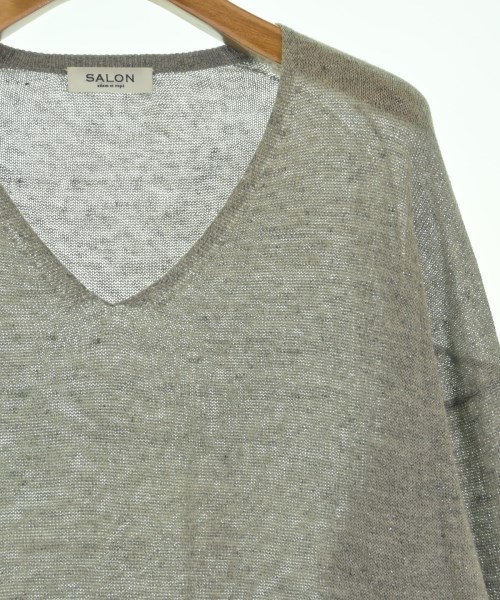 SALON adam et rope（サロンアダムエロペ）ニット・セーター グレー サイズ:F レディース/2200633010010
