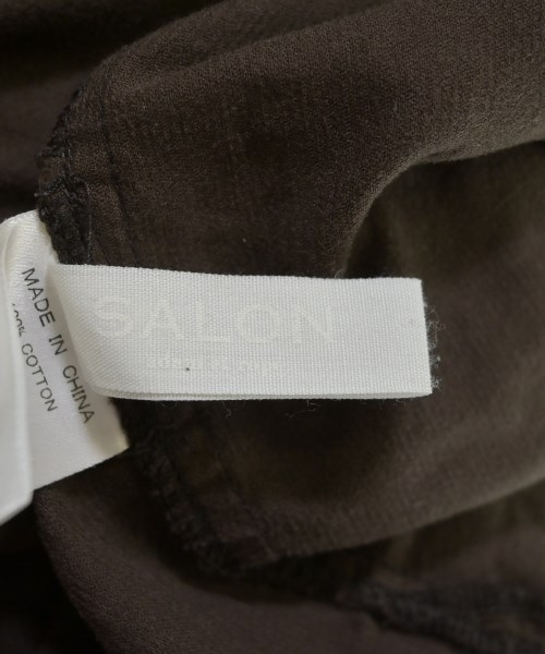 SALON adam et rope（サロンアダムエロペ）シャツワンピース 茶 サイズ:F レディース/2200620798105