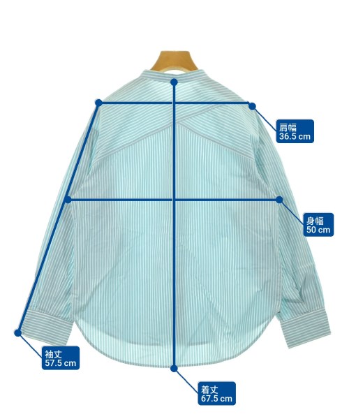 SALON adam et rope（サロンアダムエロペ）カジュアルシャツ 青 サイズ:F レディース/2200631320234