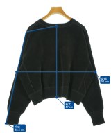 SALON adam et rope（サロンアダムエロペ）スウェット 黒 サイズ:F レディース/2200621155020