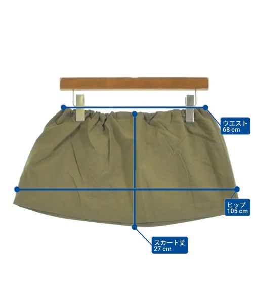 SALON adam et rope（サロンアダムエロペ）ミニスカート カーキ サイズ:F レディース/2200615410067