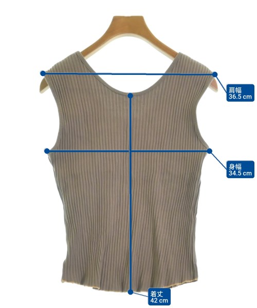 SALON adam et rope（サロンアダムエロペ）タンクトップ グレー サイズ:F レディース/2200623902080