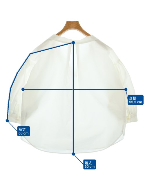 SALON adam et rope（サロンアダムエロペ）カジュアルシャツ 白 サイズ:F レディース/2200625336036