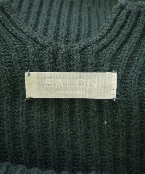 SALON adam et rope（サロンアダムエロペ）ニット・セーター 緑 サイズ:F レディース/2200609011010