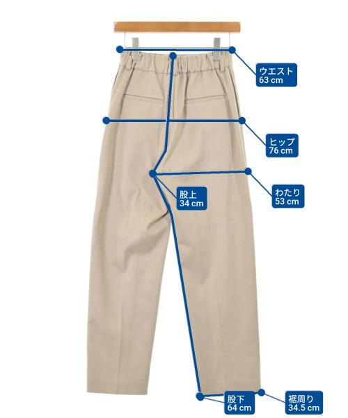 SALON adam et rope（サロンアダムエロペ）スラックス ベージュ サイズ:S レディース/2200618332106