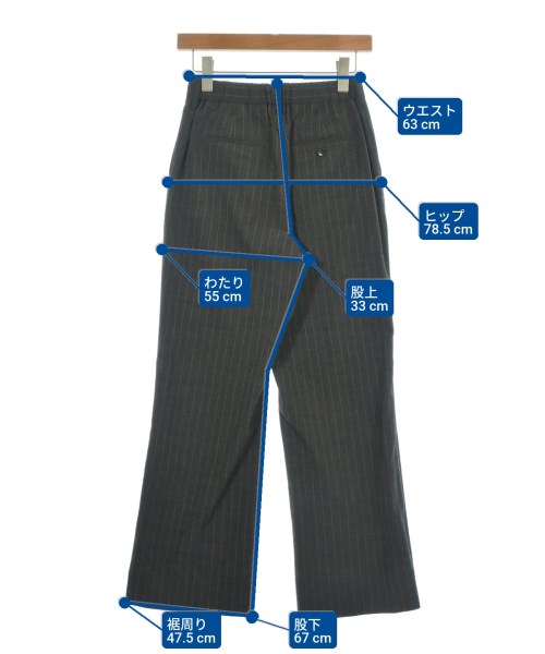 SALON adam et rope（サロンアダムエロペ）スラックス グレー サイズ:S レディース/2200619188092