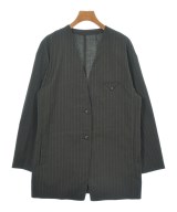 SALON adam et rope（サロンアダムエロペ）ノーカラージャケット グレー サイズ:S レディース/2200619188108