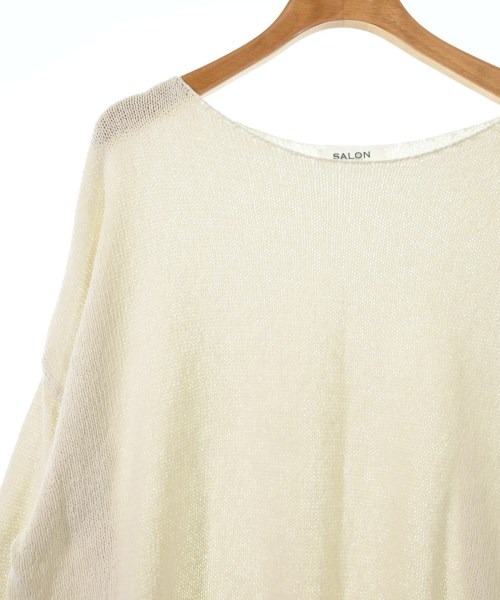 SALON adam et rope（サロンアダムエロペ）ニット・セーター 白 サイズ:F レディース/2200619188276